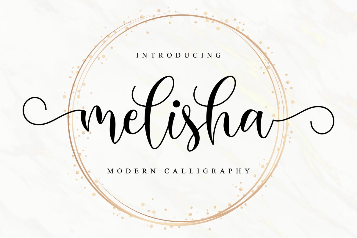 Melisha Modern Calligraphy Script Font