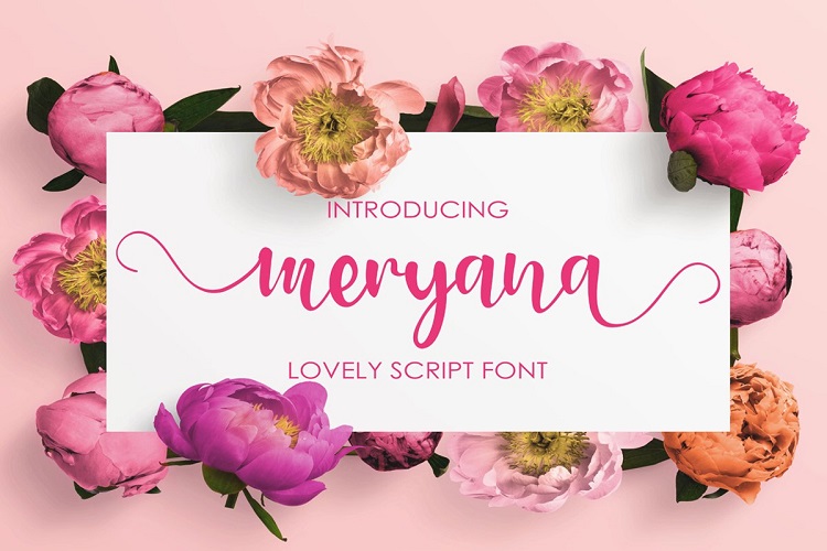 Meryana Lovely Script Font