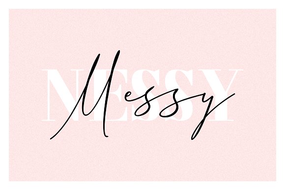 Messy Nessy Signature Font
