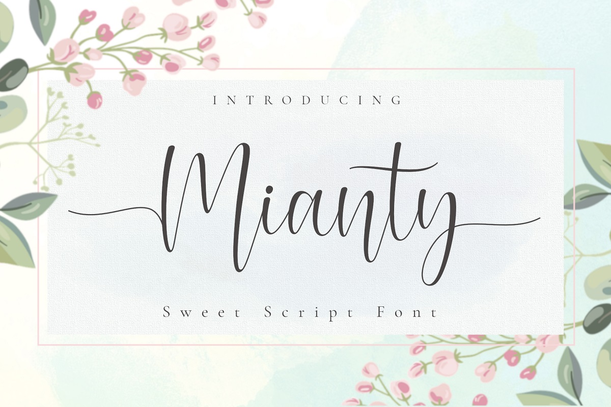 Mianty Calligraphy Script Font