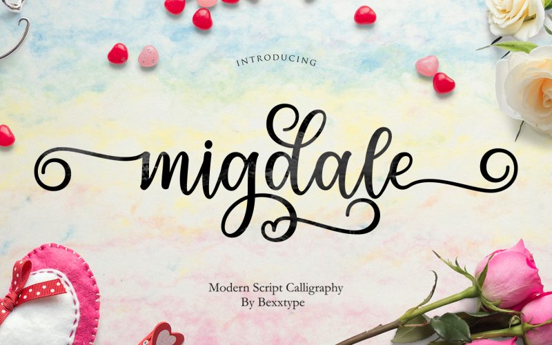 Migdale Calligraphy Font