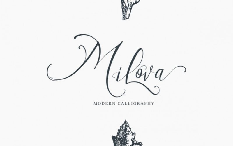 Milova Calligraphy Font
