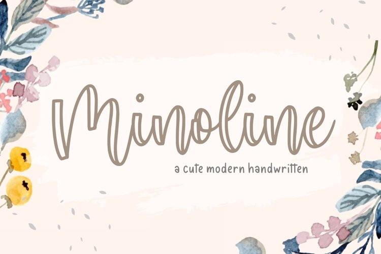 Minoline Cute Handwritten Script Font