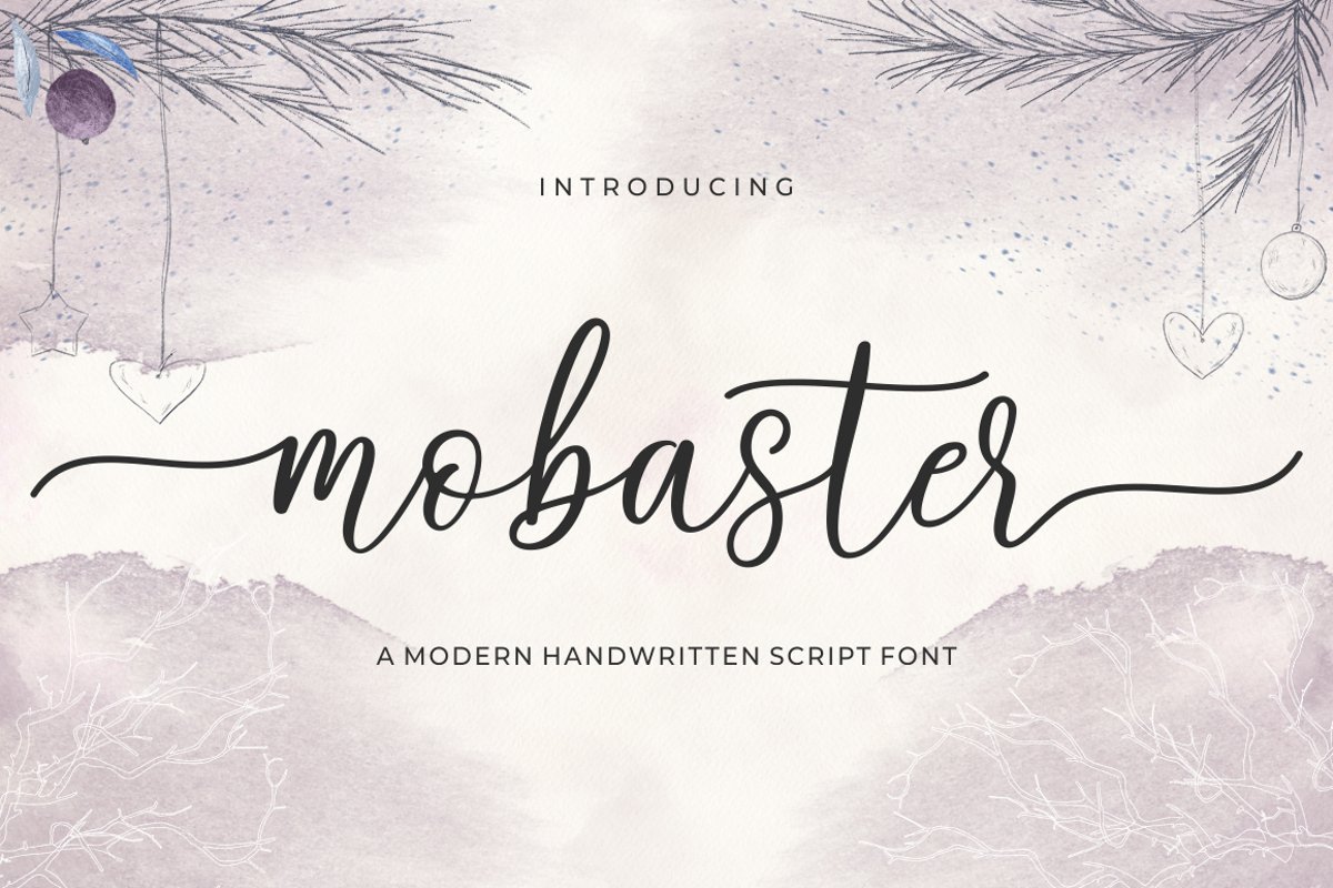 Mobaster Modern Handwritten Script Font