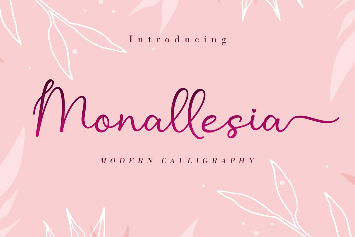 Monallesia Calligraphy Script Font