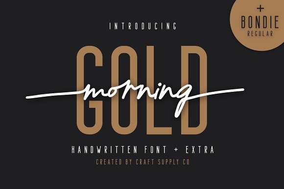 Morning Gold Handwritten Font