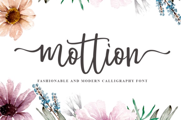 Mottion Modern Calligraphy Font