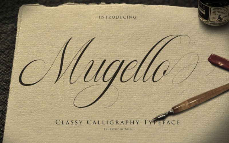Mugello Calligraphy Font