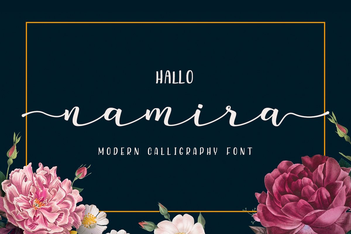 Namira Modern Calligraphy Script Font