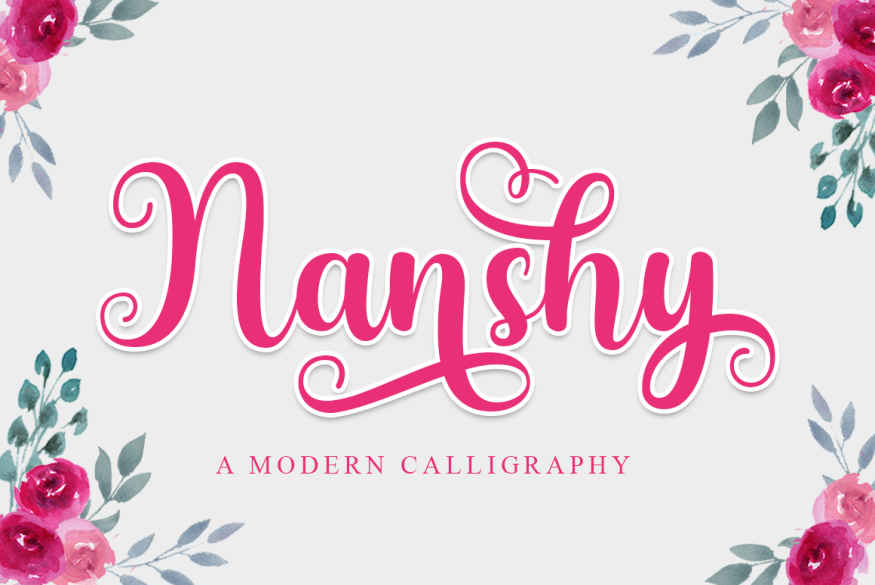 Nanshy Modern Calligraphy Font