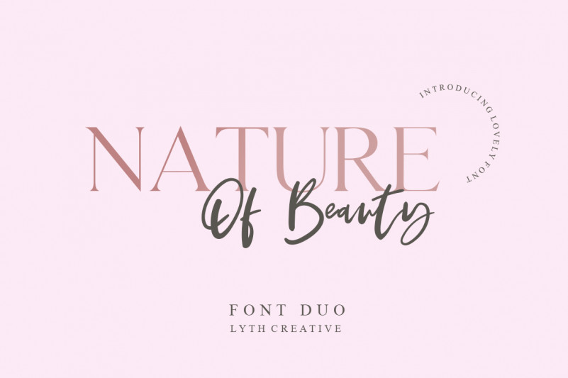 Nature of Beauty Font Duo