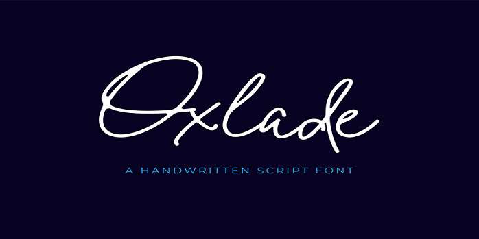 Oxlade Font