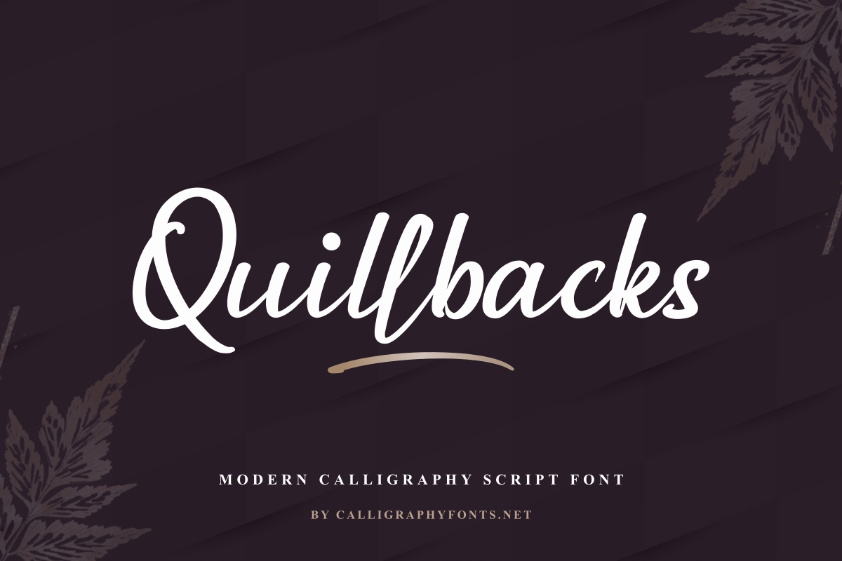 Quillbacks Font
