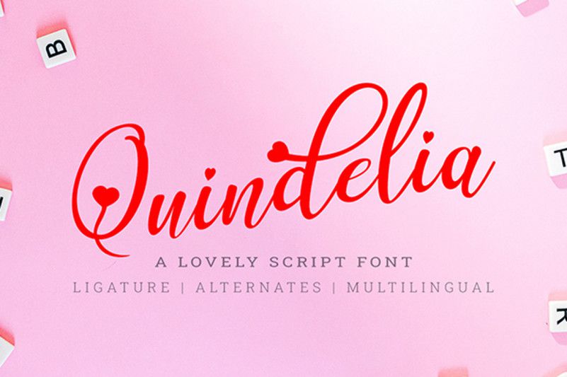 Quindelia Calligraphy Font