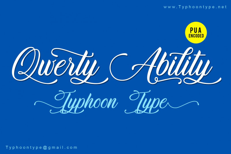 Qwerty Ability Script Font