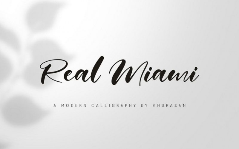 Real Miami Calligraphy Font