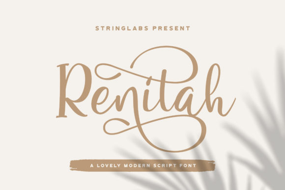 Renitah Lovely Calligraphy Font