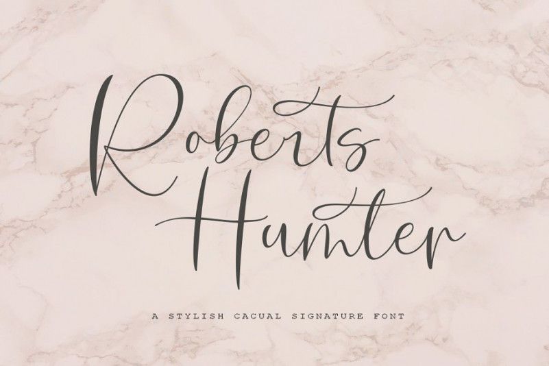 Roberts Humter Script Font