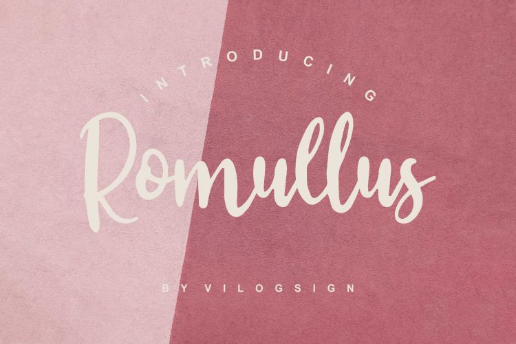 Romullus Playful Script Font
