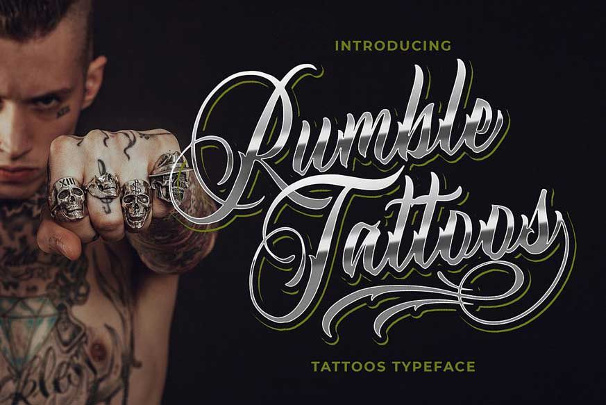 Rumble Tattoos Typeface