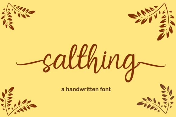 Salthing Script Font