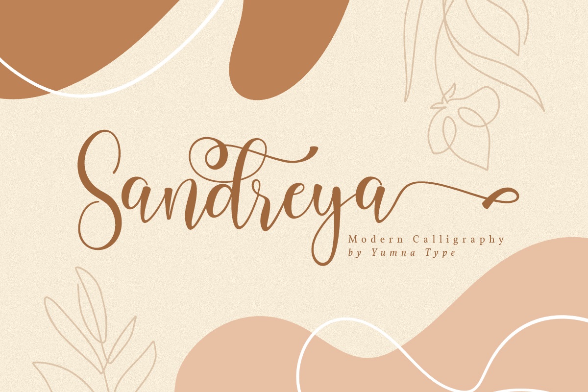 Sandreya Modern Calligraphy Font