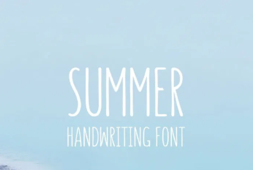 SUMMER Handwriting Font
