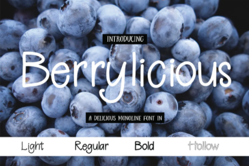 Berrylicious Font Family Free