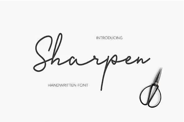 Sharpen Handwriting Font