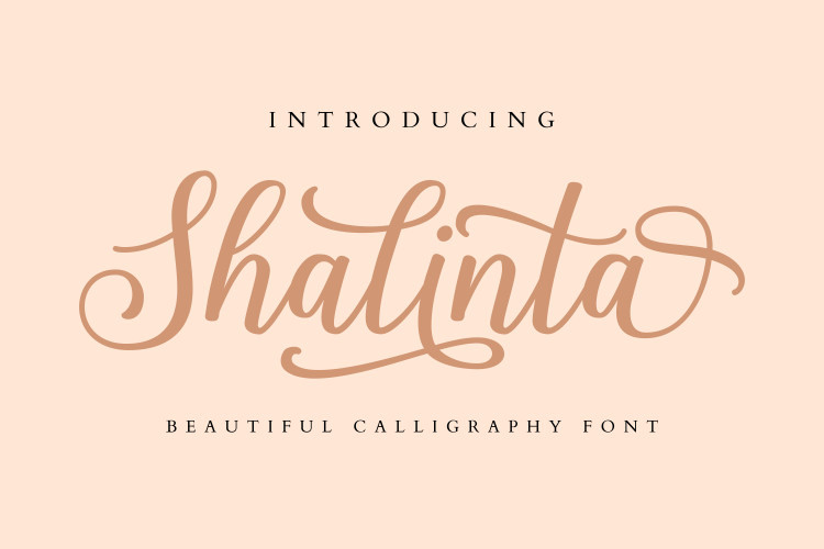 Shalinta Calligraphy Font