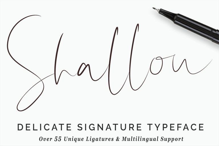 Shallou Signature Font