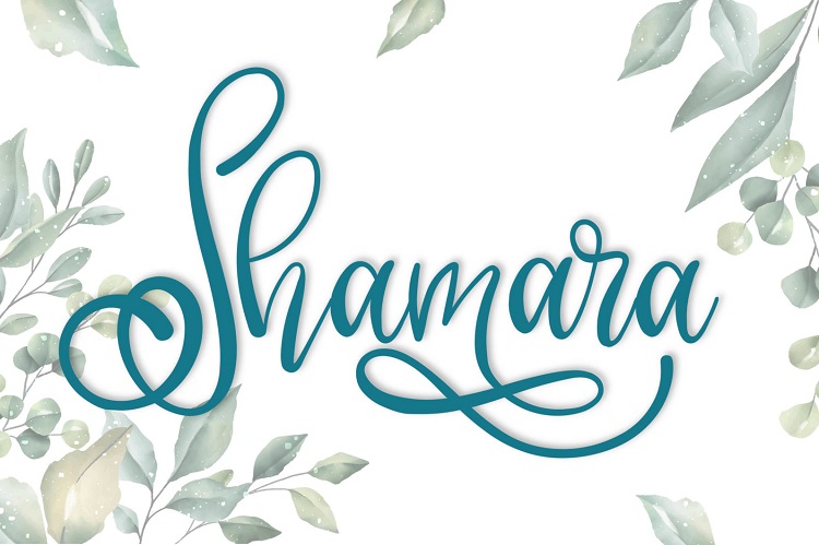 Shamara Calligraphy Font