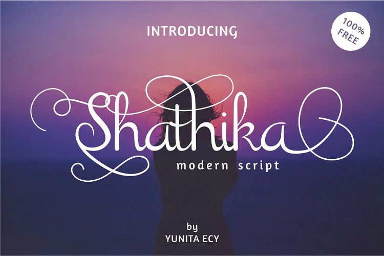 Shathika Script Font