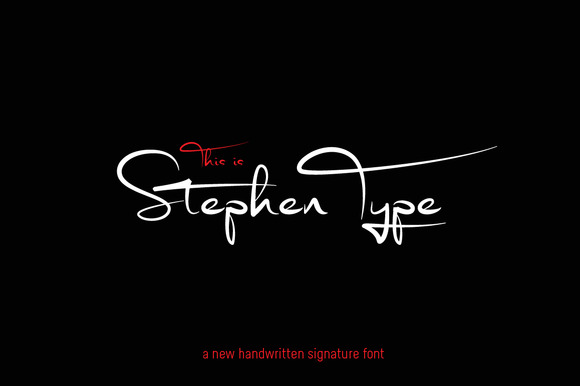 Signature font – Stephen Type