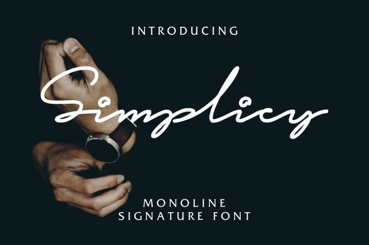 Simplicy Signature Font