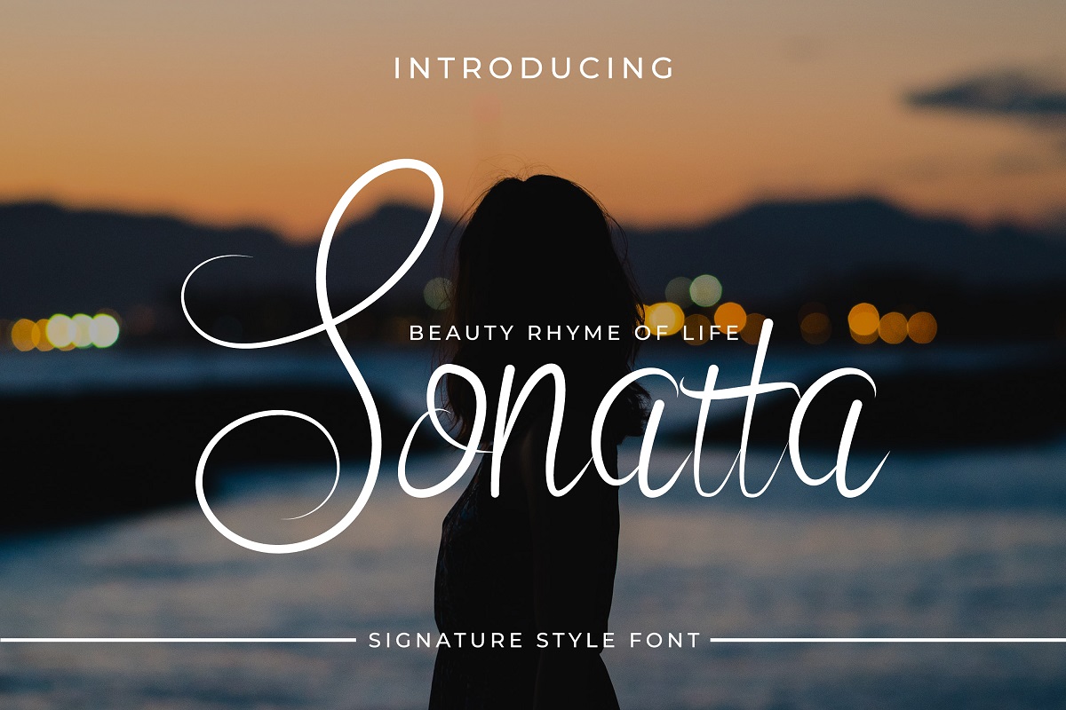 Sonatta Calligraphy Script Font