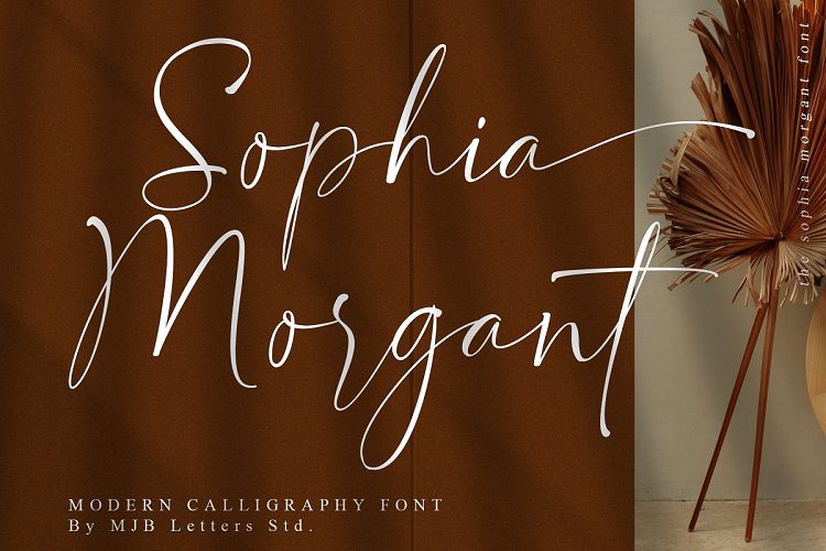 Sophia Morgant Calligraphy Font