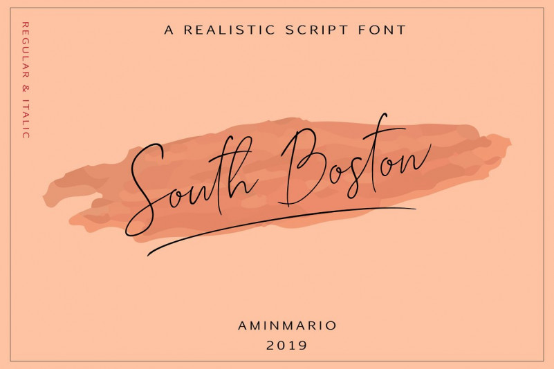 South Boston Script Font