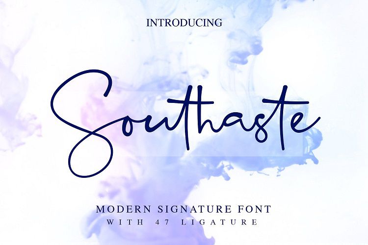 Southaste Signature Font