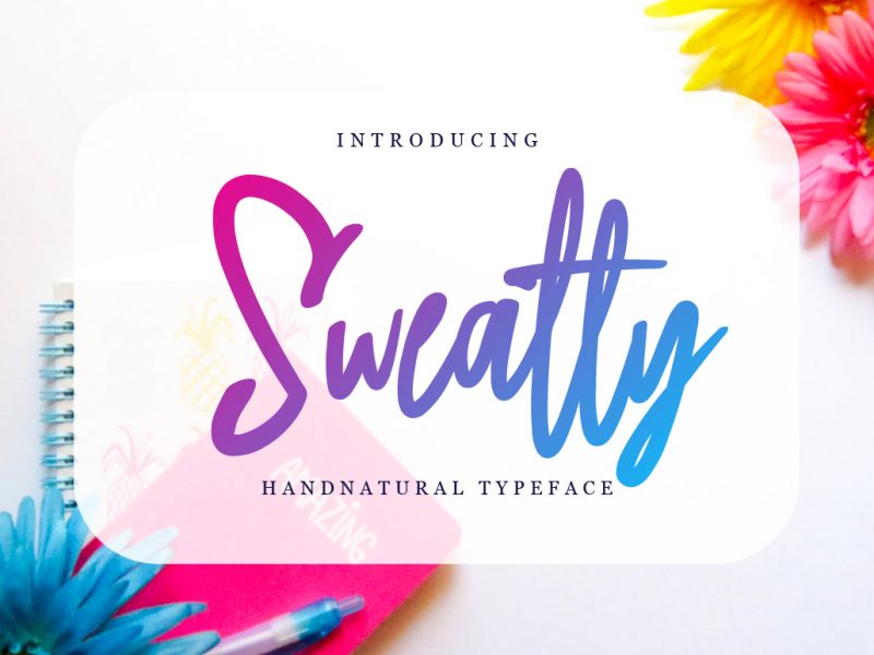 Sweatty Handwritten Natural Font