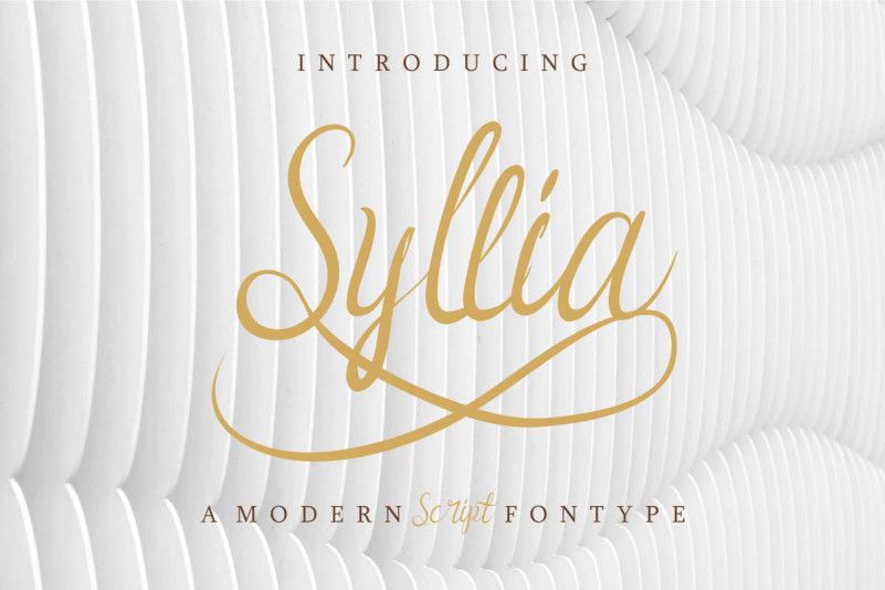 Syllia Calligraphy Font