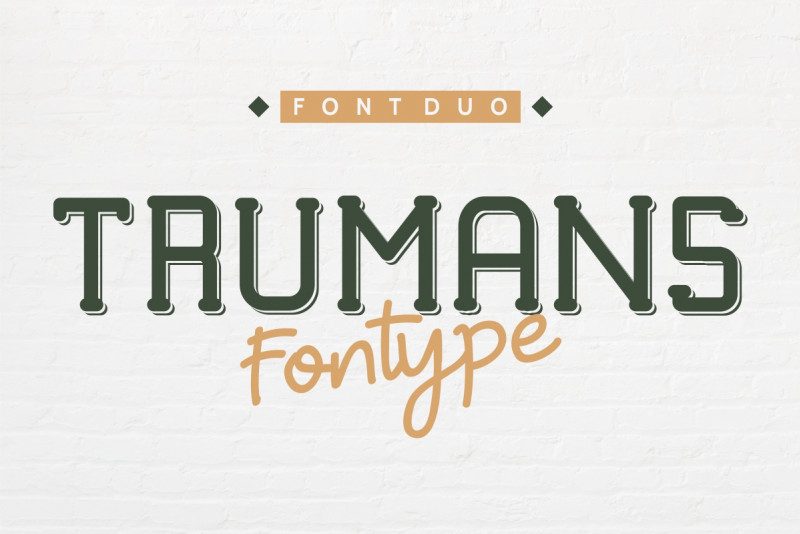 TRUMANS Duo Font Family