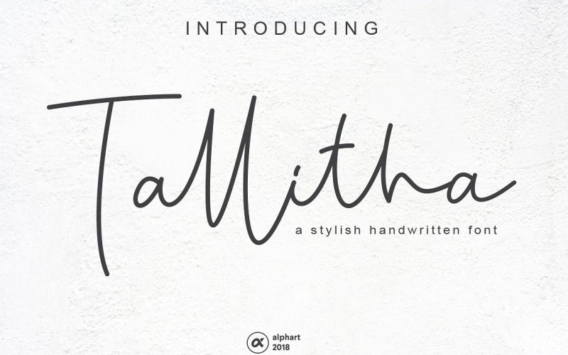 Tallitha Signature Font