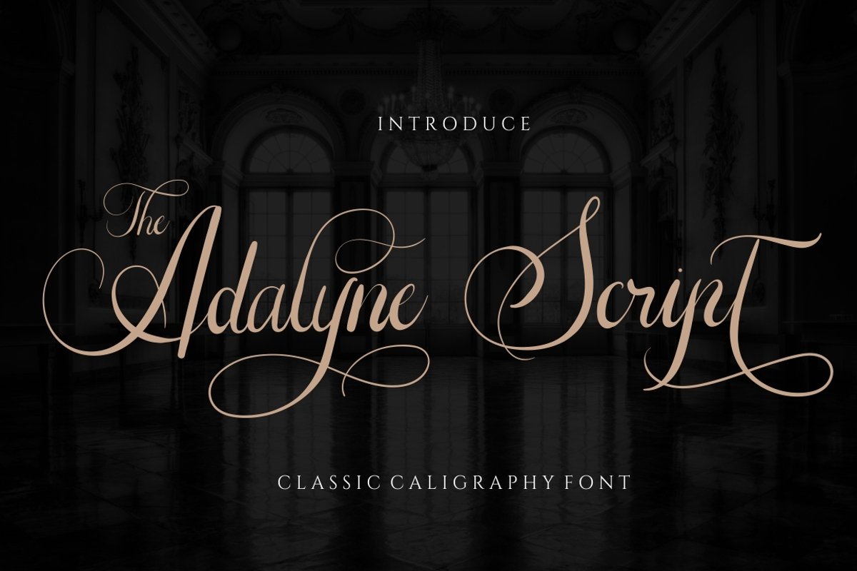 The Adalyne Script Font