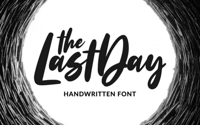 The Last Day Script Font