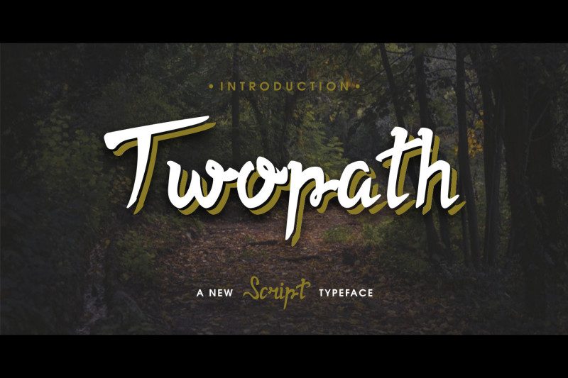 Twopath Script Font