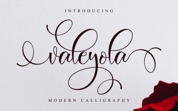 Valeyola Calligraphy Font