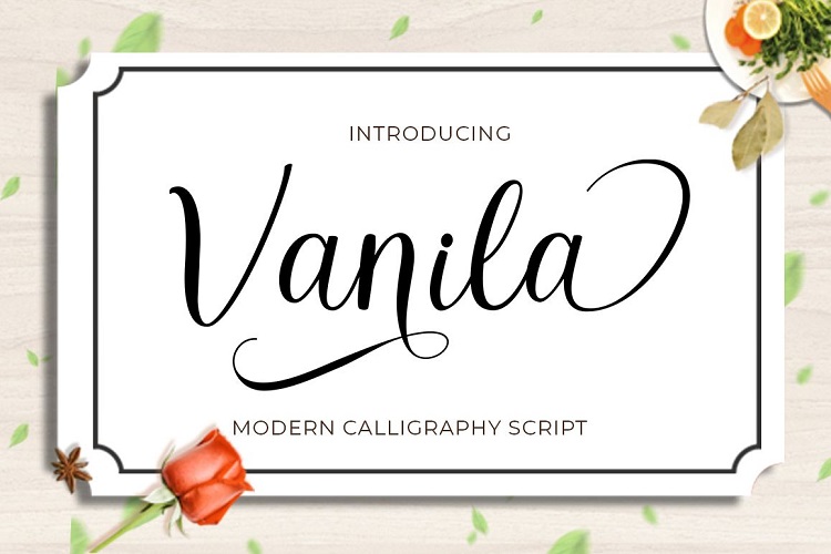 Vanila Calligraphy Font