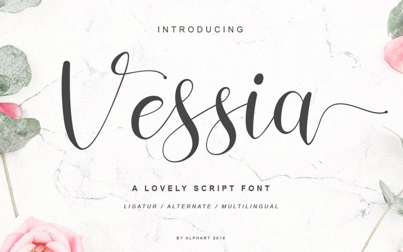 Vessia Script Font
