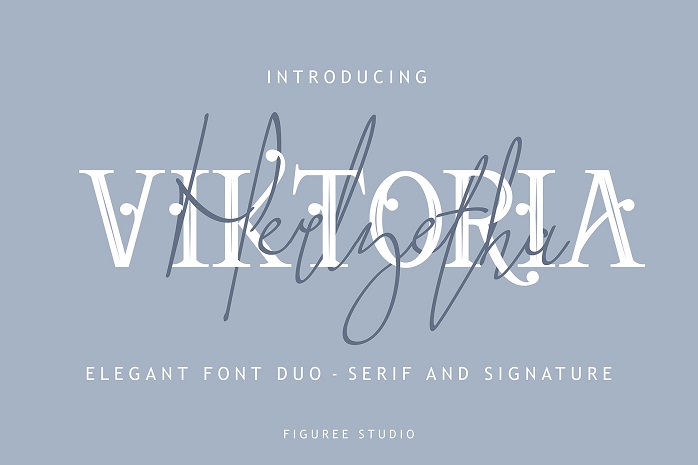 Viktoria Elegant Font Duo